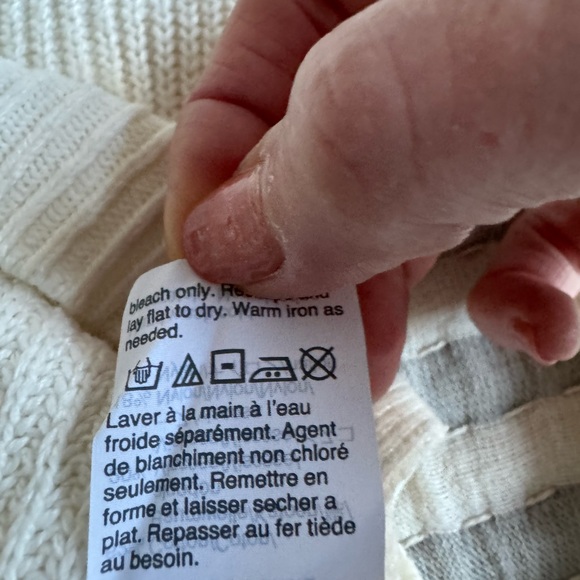 𝅺MADEWELL Patch Pocket Pullover Sweater Size XS/S cream - Picture 8 of 8